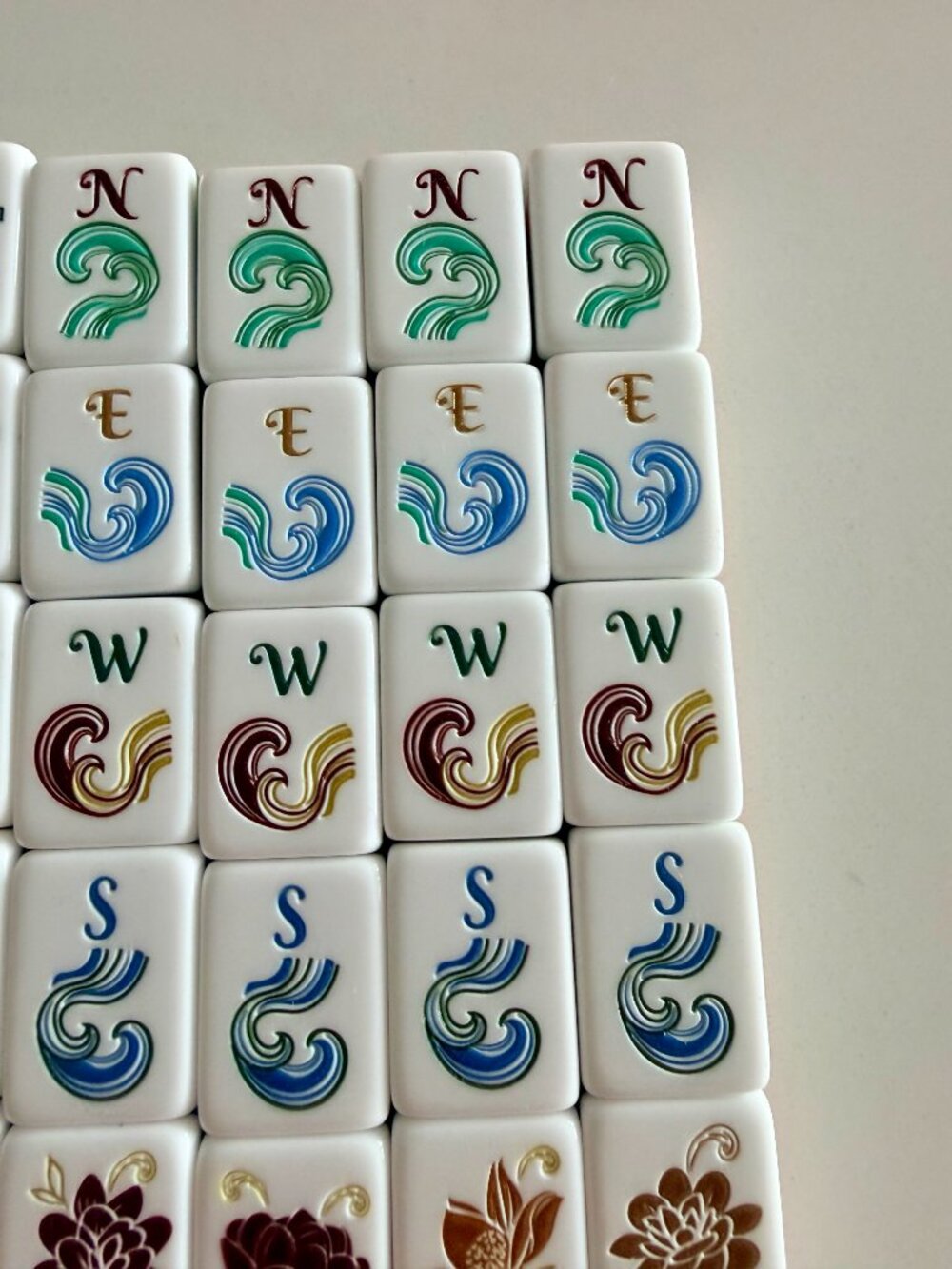 ORANGE AMERICAN MAHJONG TILE SET -UNBRANDED - Picture 9 of 16